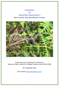 Front cover of final evaluation report for Butterfly Conservation